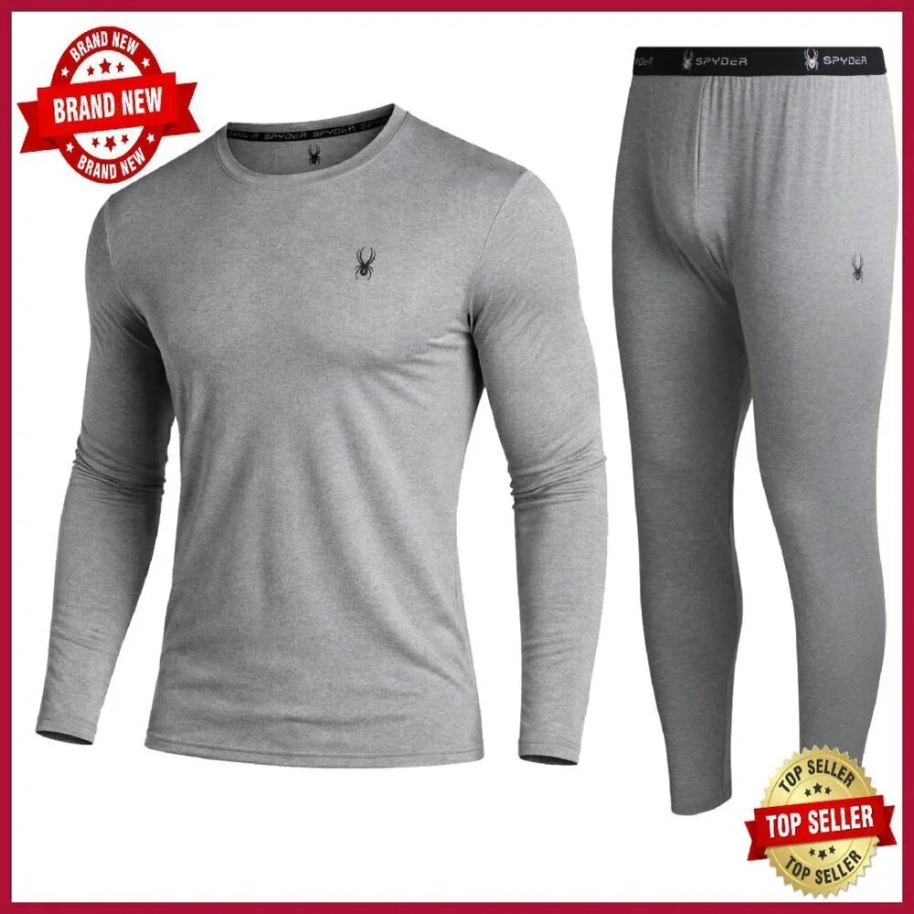 Men's Fleece Lined Thermal Base Layer Set Top & Bottom
